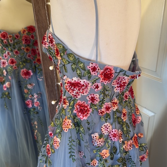 MAC DUGGAL
Strapless Embroidered Tulle Midi Dress Anthropologie - Picture 12 of 17